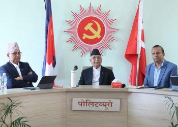 एमाले पोलिटब्युरो बैठक च्यासलमा जारी, तीन प्रमुख प्रतिवेदन प्रस्तुत