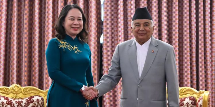 राष्ट्रपति पौडेलसँग भियतनामकी उपराष्ट्रपति सुआनको भेट