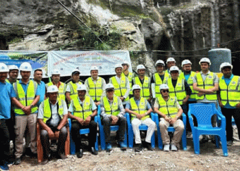 भोटेकोशी-१ जलविद्युत् आयोजनाको हेडरेस सुरुङ ‘ब्रेक थ्रु’