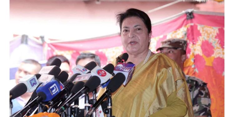 ठूला दलहरूले नै संविधानमाथि प्रश्न उठाए, संशोधनको कुरा गर्छन् छलफल छैन : पूर्वराष्ट्रपति भण्डारी