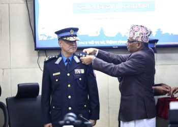 आईजीपी खापुङलाई दर्ज्यानी चिह्न