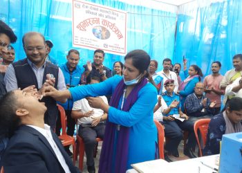 हैजाविरुद्ध खोप अभियान: ८ लाख बढीले लगाए खोप