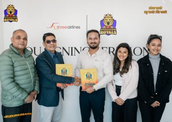 श्री एयरलाइन्स एनपीएलमा सुदूरपश्चिम रोयल्सको ‘डोमेस्टिक एयरलाइन्स’ पार्टनर