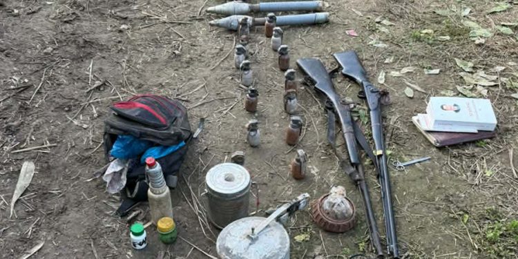 अर्घाखाँची बोक्सेमा हात हतियार तथा विष्फोटक पदार्थ फेला