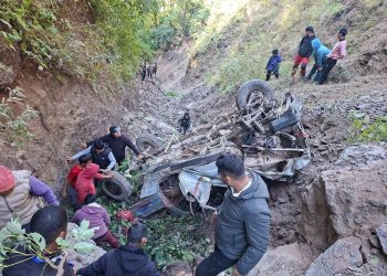 पाल्पामा जिप दुर्घटना हुँदा तीन जनाको मृत्यु