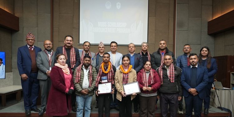 सचिन र भावनालाई एनआरएनएको पूर्ण छात्रवृत्ति, ६ वर्ष एमबीबीएस पढ्न पाउने