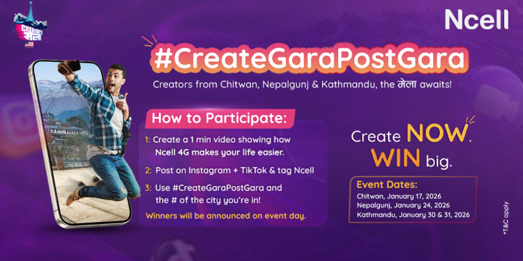 एनसेलको सहयोगमा ‘क्रिएटर्स मेला’ तीन सहरमा आयोजना हुँदै