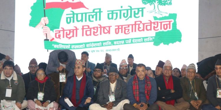 कांग्रेस विशेष महाधिवेशन मंगलबारसम्म लम्बिने, नेतृत्व चयन मंगलबारै