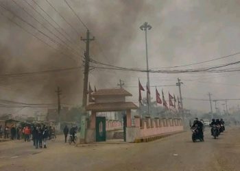 धनुषा मस्जिद तोडफोडको विरोधमा वीरगन्जमा प्रदर्शन, ५ राउण्ड अश्रुग्यास