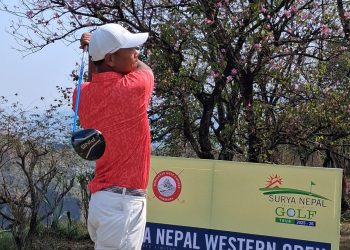 सूर्य नेपाल वेस्टर्न ओपन जारी, भुवन नगरकोटीलाई एक स्ट्रोकको अग्रता