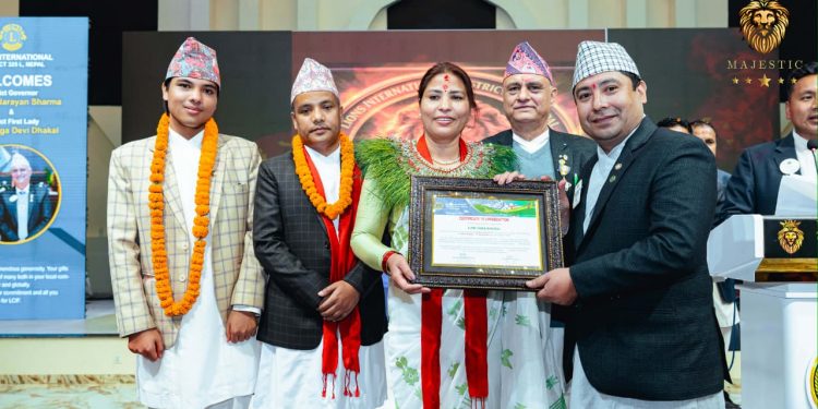 लायन्स डिष्ट्रिक्ट ३२५ एल नेपालमा नयाँ नेतृत्व चयन