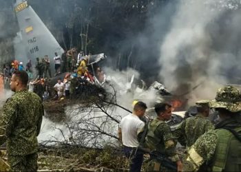 कोलम्बियामा सेनाको विमान दुर्घटना, कम्तीमा ६६ जनाको मृत्यु