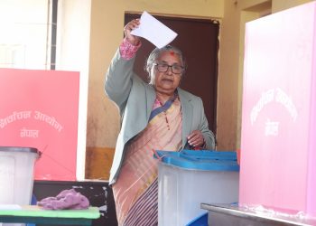 मतदान गरेपछि प्रधानमन्त्री कार्कीले भनिन्- मैले कर्तव्य पूरा गरेँ