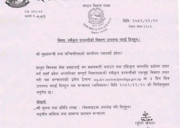 सातवटै प्रदेशलाई निर्देशन- सबै निकायको स्वीकृत दरबन्दी विवरण तीन दिनभित्र पठाउनू