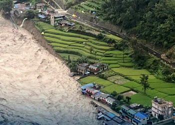 कालीगण्डकीको बाढीले फर्से बस्तीमा ठूलो क्षति: २५ घर बगे, बस्ती नै खाली गराइयो